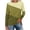 Yellow, variant on WREESH Womens Fashion Tunic Top V Neck Color Block Pullover Top Regular Fit Long Sleeve Tops Round-Neck Top Olive Green