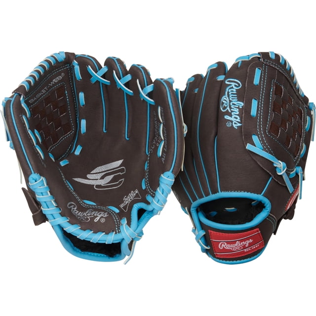 Rawlings | Guante de béisbol juvenil Sure Catch | Tamaño 9.5"" | Moca/Azul eléctrico | Lanzamiento con la mano derecha