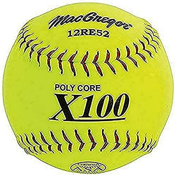 X52RE ASA Slow Pitch Composite Softball, 12-inch - One Dozen