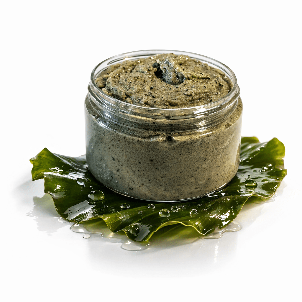 30% Pure Seaweed Body Scrub & Cleanser Crushed Laminaria & Bladderwrack with Chlorophyllin | Gently Cleanses, Smooths & Refreshes Skin | With Shea, Hemp & Jojoba Oils | Crafted in NYC | 8 oz