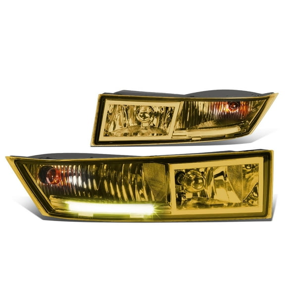 DNA Motoring For 07-14 Cadillac Escalade ESV/EXT LED DRL Bumper Driving Fog Light Lamps Pair Yellow