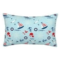 thumbnail image 1 of Balery Sailboats Anchors Funda de Cojín Estampada, Regalos para Mujeres, Regalos de Amor para Ella, Regalos para Novia o Esposa, Funda de Almohada-16"x24", 1 of 6