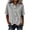 Gray, variant on Womens Cotton Linen Short Sleeve Blouse Button Down Business Casual Collared Loose Fit Top Asymmetrical Hem for Office & Dating