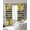 Yellow Black White, variant on Yellow Lemons Blackout Curtains for Bedroom/Living Room, Thermal Insulated Kitchen Curtains, Summer Fruits Leaves Pastoral Botanical Grommet Darkening Window Treatment Drapes 52"x84"x2
