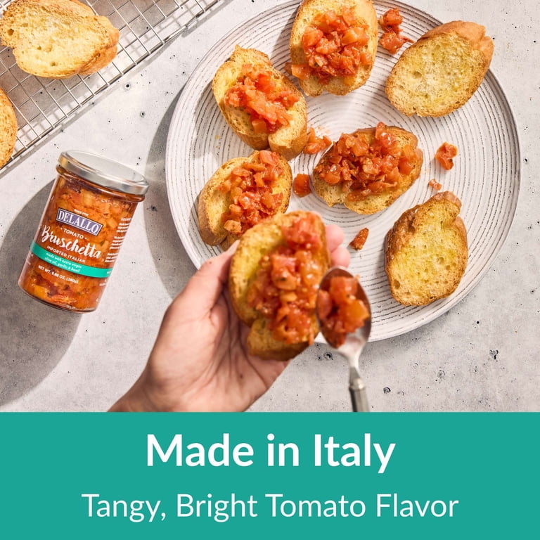 DeLallo Tomato Bruschetta, 9.88 oz Jar, Made in Italy with EVOO