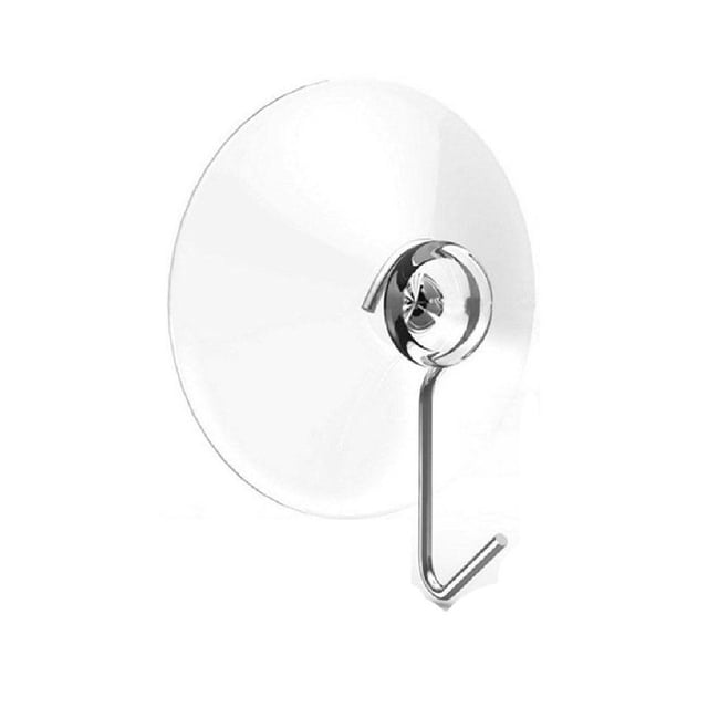 Load Capacity 4kg Eusable Heavy Transparent Duty Vacuum Suction Cup Hooks For Shower Non P8c8