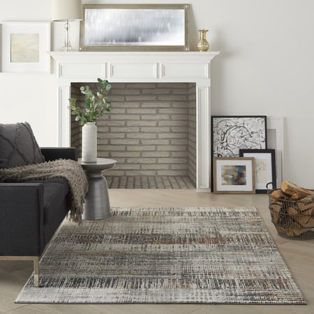 Nourison Ludlow Eclectic Multicolor 4' x 6' Area Rug, (4x6)