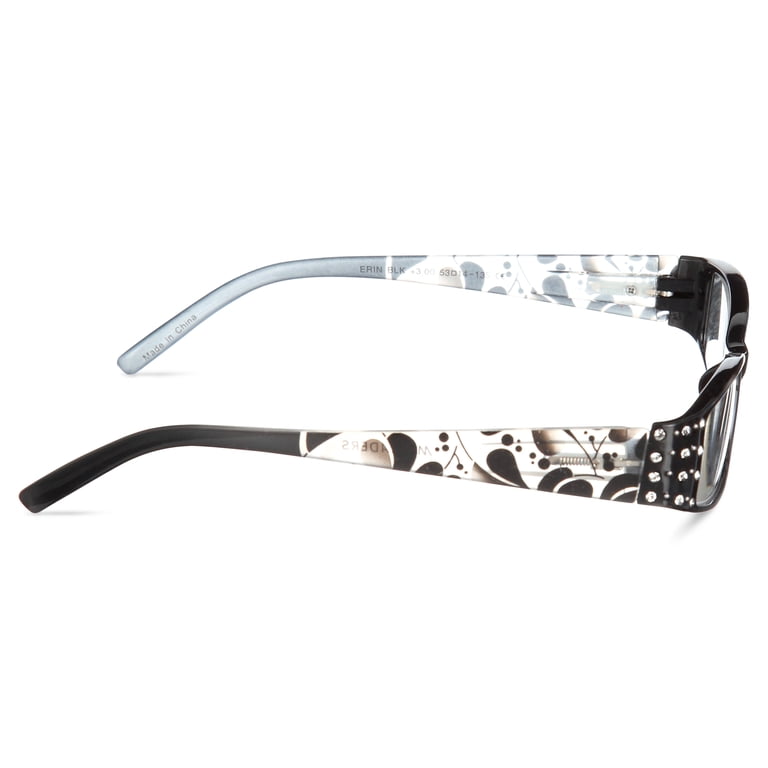 M Readers Erin +3.00 Reading Glasses, Black HSA/FSA Eligible  display picture 1