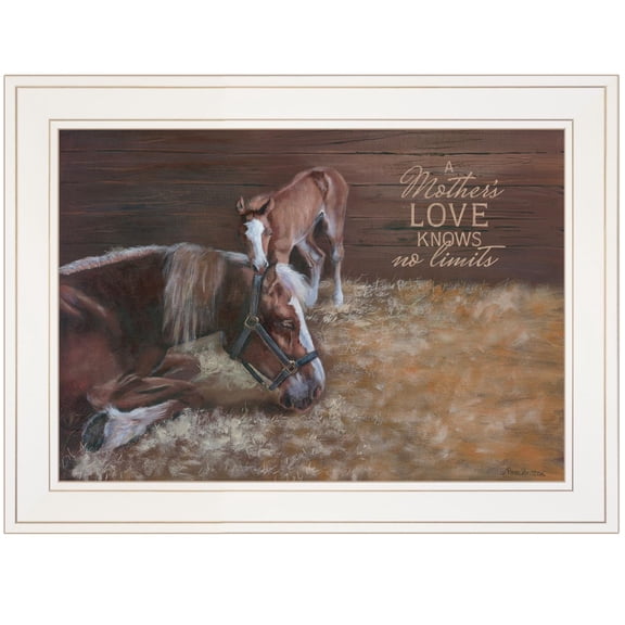 TrendyDecor4U A Mother Love Horses By Pam Britton Framed Print BR390-226G