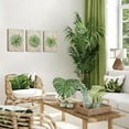 thumbnail image 4 of Hieng Green Plant Canvas Wall Art 3 Piece Succulent Painting Artwork Rustic Agave Prints for Living Room Kitchen Decor(only canvas), 4 of 6