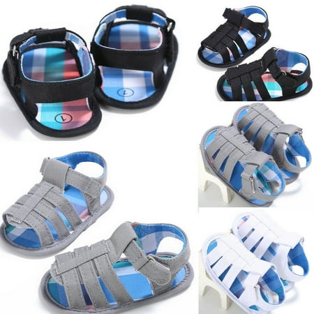 Summer Beach Baby Boys Sandals Hollow Soft Sole Toddler Crib Shoes Prewalker