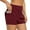 Red, variant on SUYIDA Women's Athletic Skort High Waist Trendy Summer Yoga Skirt Solid Color Fashion Shorts Skirt with Pocket Black,L