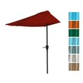 thumbnail image 2 of Pure Garden 50-145-R Parasol Demi-Rond 9 Pieds, Rouge, 2 of 5