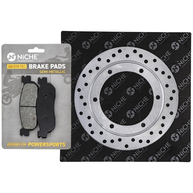 Niche Rear Left Brake Rotor Pad Kit for Honda 3C5-25805-00-00 Motorcycle MK1006729