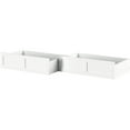 thumbnail image 1 of Pemberly Row Transitional Solid Wood Twin-Full Bed Drawer in White (Set of 2), 1 of 6