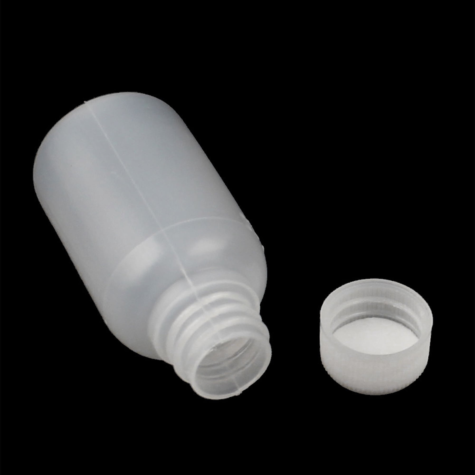 Unique Bargains Mini Travel Empty Plastic Liquor 20ML Capacity Bottle White 5 Pcs