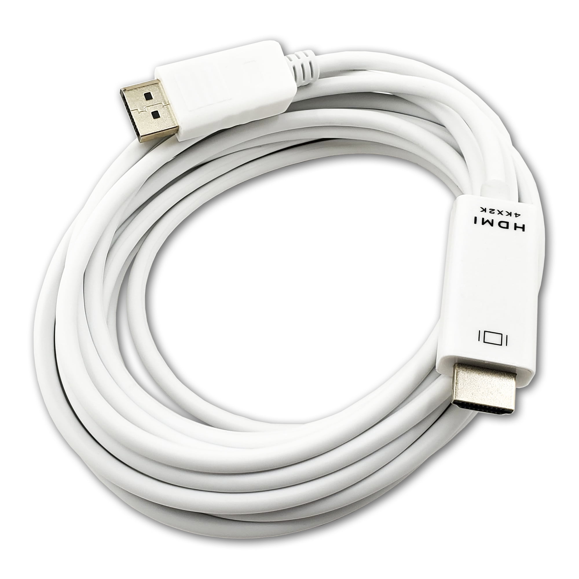 SatelliteSale UniDirectional DisplayPort DP to HDMI 4K White Gold