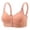 Pink(Bra), variant on Women's Plus Size Bra Cooling Mesh Wirefree Front Closure Full Coverage Bralette, Breathable Honeycomb Support Bra with Wide Straps