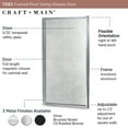 thumbnail image 2 of Craft + Main Tdsw3565-Ob Tides 65" High X 35" Wide Hinged Framed Shower Door - Silver, 2 of 7
