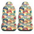thumbnail image 1 of LAKIMCT Retro Joysticks Car Seat Covers Vehicle Front Seat Covers Universal Fit Seat Protector, 1 of 9