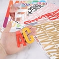 thumbnail image 4 of Unique Bargains 408 Pieces Vinyl Letter Stickers, 24 Sheets 2.5 Inch Morandi Self-Adhesive Alphabet Stickers for DIY Craft, 4 of 5