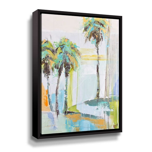 Artwall Palm One, Gallery Wrapped Floater-framed Canvas by Kym De Los Reyes