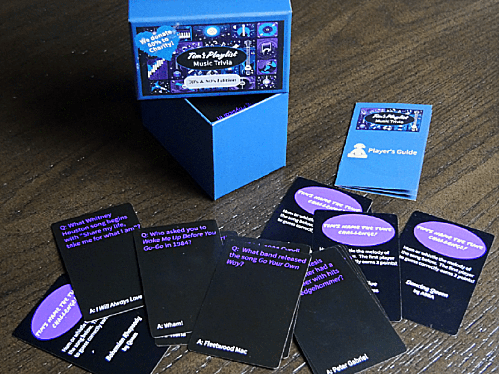 Tim's Playlist Music Trivia Card Game - 70's & 80's Edition, by Arise Entertainment