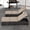 Brown four-line rattan + earthy gray cushion (2 pieces/box), variant on Outdoor PE Wicker Chaise Lounge Chairs Set of 2 – 78'' Long Recliner, Adjustable 5-Position Backrest, Brown Four-Line Rattan, Sky Blue Cushion, Removable Tabletop, for Pool, Deck, Garden