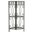 thumbnail image 2 of Leeds Pewter Metal 3 Tier Freestanding Corner Bathroom Shelving Rack, 2 of 5