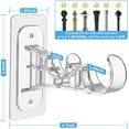 thumbnail image 4 of 18 Pack No Drilling Double Curtain Rod Bracket, Adhesive No Nail Curtain Rods Holder Hooks, Self Sticky Double Brackets Curtain Hangers for Kitchen, Bathroom, Bedroom, Living Room, 4 of 15