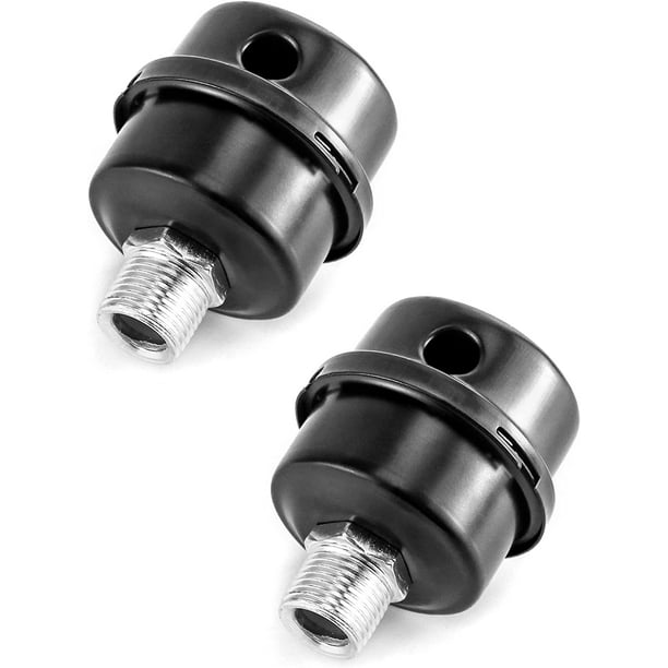 Set of 2 Air Compressor Mufflers, Metal Air Compressor Intake Filter
