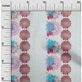 thumbnail image 1 of oneOone Cotton Flex Dark Peach Fabric Geometric & Mandala Watercolor Sewing Material Print Fabric By The Yard 40 Inch Wide, 1 of 4