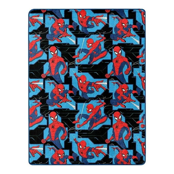 Spider-man Superhero Spidey Silky Soft Blanket Throw, 46" X 60"
