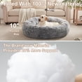 thumbnail image 3 of Cama para perros Still Donut, 114 cm, relajante y esponjosa, redonda, XL, gris oscuro, 3 of 7