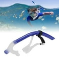 thumbnail image 1 of Snorkeling de Natation Tube Respiratoire en Silicone à Traînée Réduite avec Attelle de Tête Réglable pour Plongée et Natation, 1 of 7