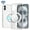 Clear, variant on For Apple iPhone 16 (6.1") Premium Glitter Shiny Sparkle Bling [MagSafe Compatible] TPU Rubber Hard PC Back Hybrid Cover ,Xpm Phone Case [ Clear ]