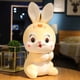thumbnail image 1 of 2022 cute/soft/cartoon/rabbit plush toy/mascot of the Year of the Rabbit/children's birthday gift/New Year giftyellow30cm Deng Xun unisex, 1 of 2