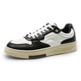 thumbnail image 2 of Men's Retro Casual Sneakers Comfortable Lace-Up Skate Shoes for Daily Wear Walking and Outdoor Activities Stylish Black White Fashion Sneakers, 2 of 9
