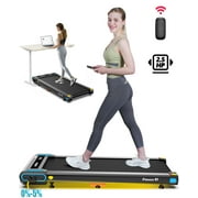 Pooboo Walking Pad with Incline Under Desk Treadmill 2.5HP Electric Treadmill Walking Jogging Machine for Home Office with Remote Control 265lbs