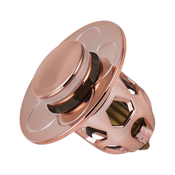Moyic Filtro de drenaje de rebote de lavabo de primera calidad y duradero para tapón de fugas de cabezal de agua de lavabo de larga Suministros de limpieza para el hogar oro rosa