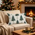 thumbnail image 6 of Tyidzon Christmas Pillow Covers 12 x 20 inch Xmas Tree Decorative Throw Pillow Covers, Soft Pillowcases Cushion Case for Couch Holiday Party Decor, 6 of 8