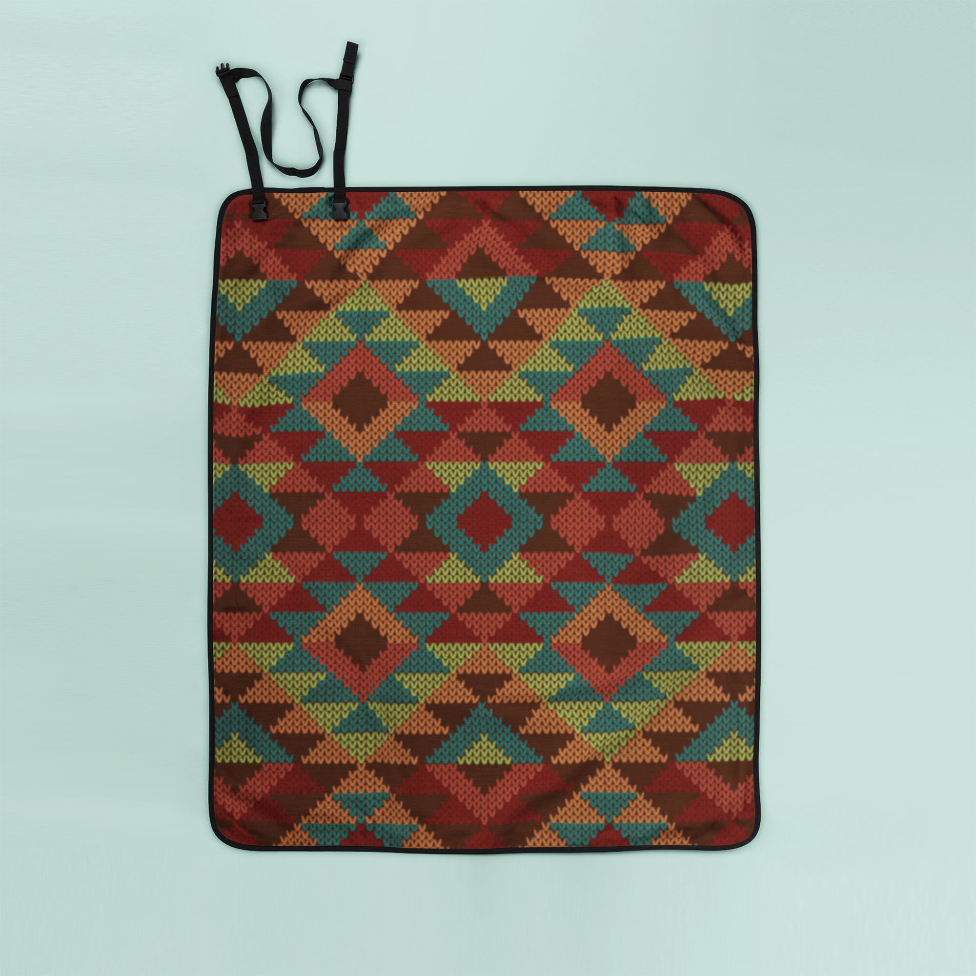 Mainstays 1.5 Yards 100% Polyester Brushed Fleece Block Argyle, Multi-color, 60" Wide for Crafts