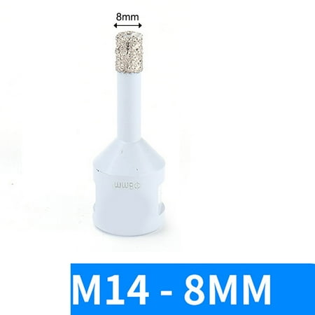 

qiya M14 Thread Dry Vacuum Brazed Diamond Drill Core Bit Ceramic Stone Hole Cutter