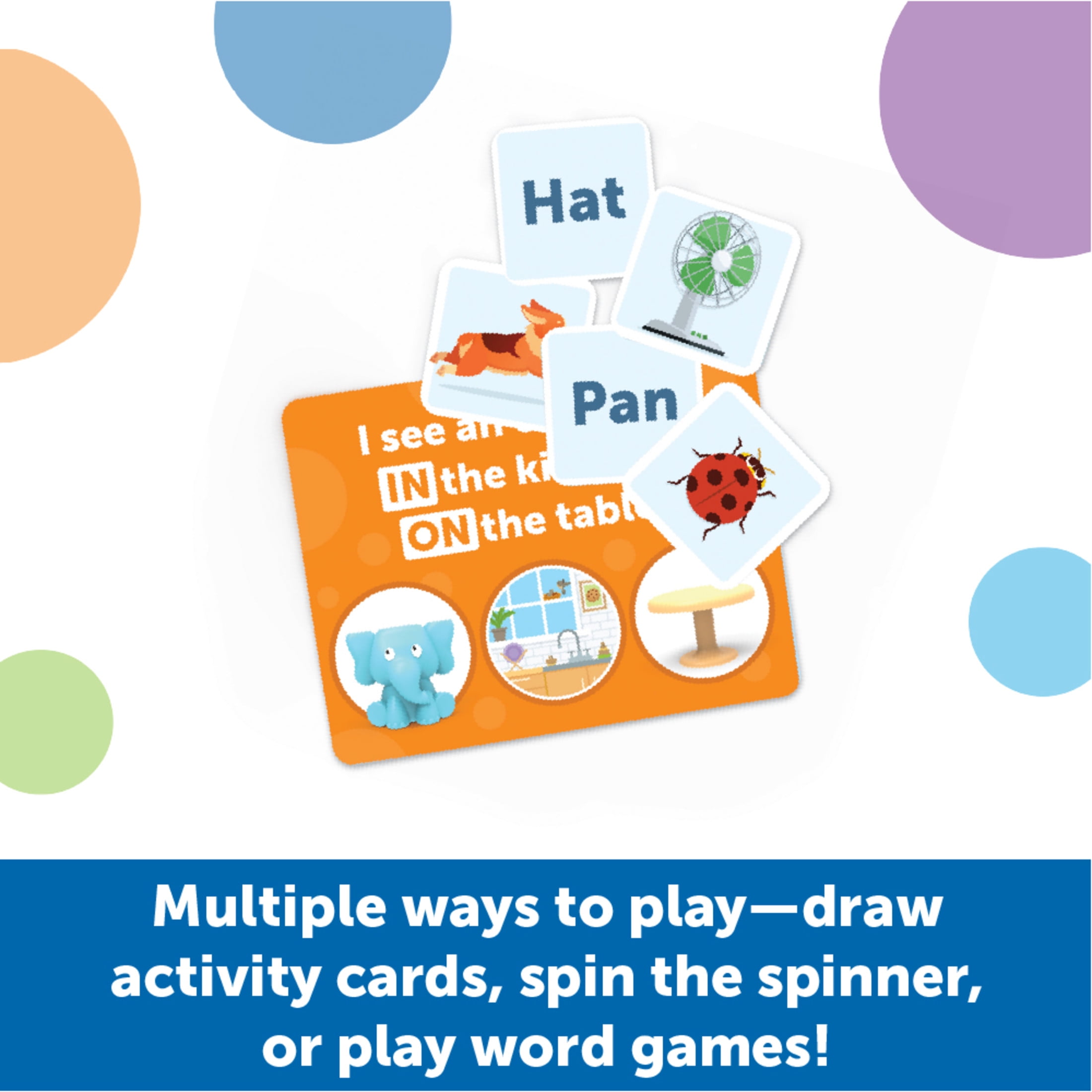 Learning Resources Elephant in The Room Positional Word Activity Set, Ages 4+, Educational Games