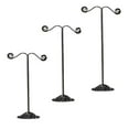 thumbnail image 3 of ziyahi 3x Iron T Bar Earring Necklace Jewelry Display Stand Rack Black-Circle, 3 of 8