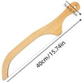 thumbnail image 3 of Cutter Tools Wooden Bread Serrated Bending Special Non-Shedding Baking Cake Utensil for Culinary, 3 of 8