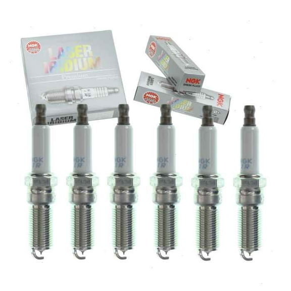 6 pc NGK Laser Iridium Spark Plugs compatible with GMC Acadia Limited 3.6L V6 2017
