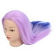 thumbnail image 5 of Cabeza de maniquí con trenzado de cabello, práctica de corte de cabello, peluquería, estilismo, cabeza de maniquí morado claro, 5 of 14