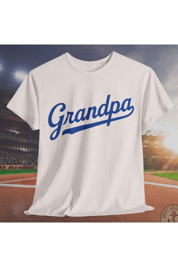 LA Baseball Grandpa T-Shirt - Gift for Dad, Father's Day, Casual Baseball Fan Shirt, Everyday Wear, Gift For Grandpa, Los Angeles
