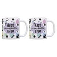 thumbnail image 1 of ThisWear Dog Mug Set Best Grandmutta Dog Lover Gifts for Women 2 Pack Pun Coffee Mugs Multi, 1 of 4